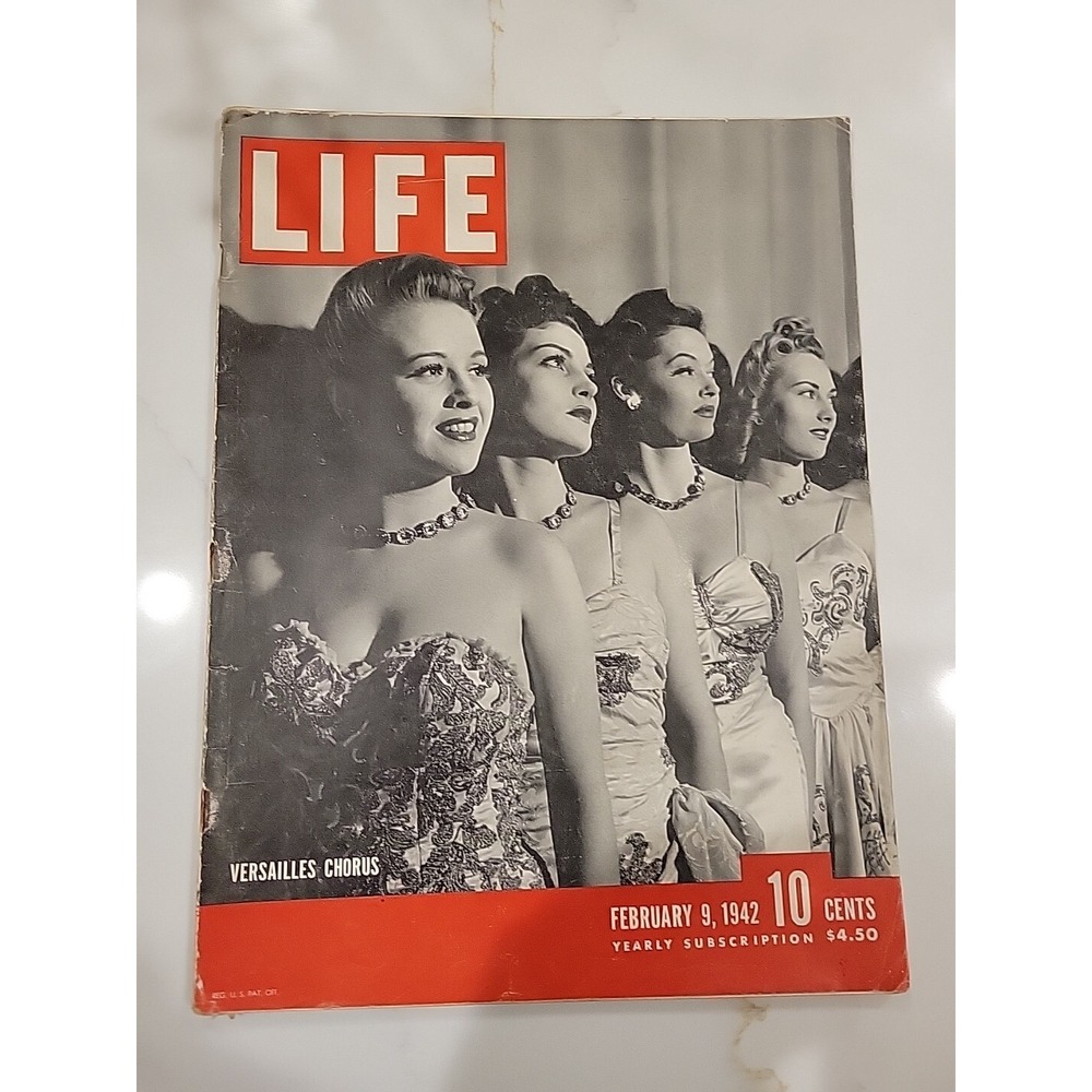 LIFE Magazine February 9 1942 WWII History Americana Collectible